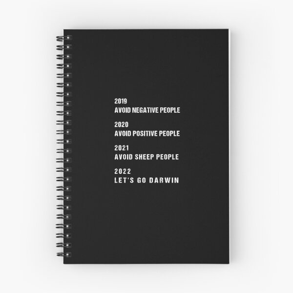 Item preview, 2019 avoid negative people, 2020 avoid positive people, 2021 Avoid sheep people, 2022 Let's Go Darwin designed and sold by midodesign20.