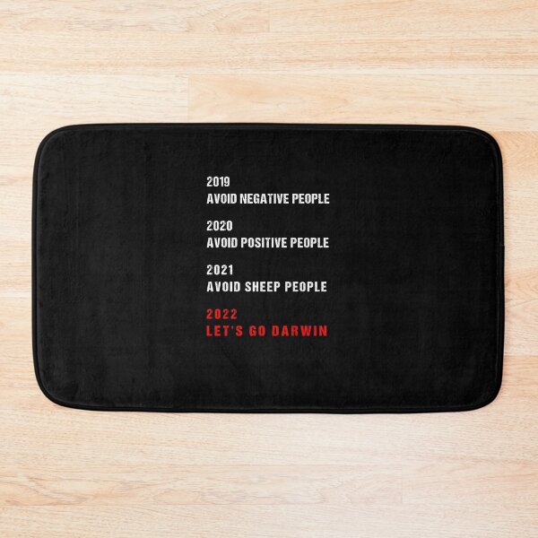 Item preview, 2019 avoid negative people, 2020 avoid positive people, 2021 Avoid sheep people, 2022 Let's Go Darwin designed and sold by midodesign20.
