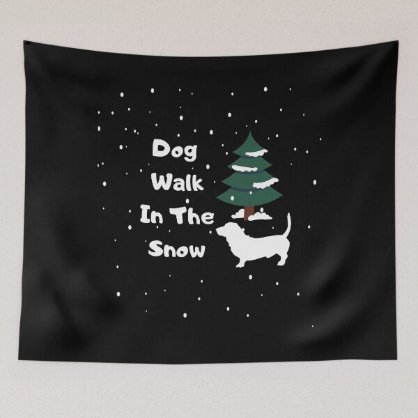 Item preview, Dog Walk In The Snow Essential T-Shirt designed and sold by Issa ★★★★★.