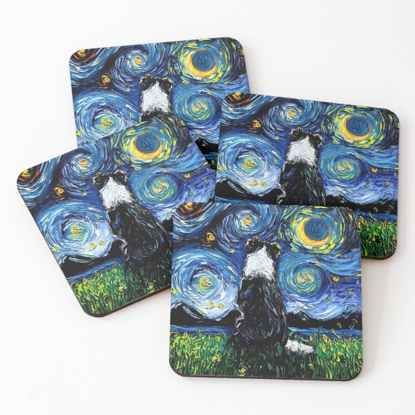 Item preview, Starry Night Border Collie designed and sold by CeeJayyAU.