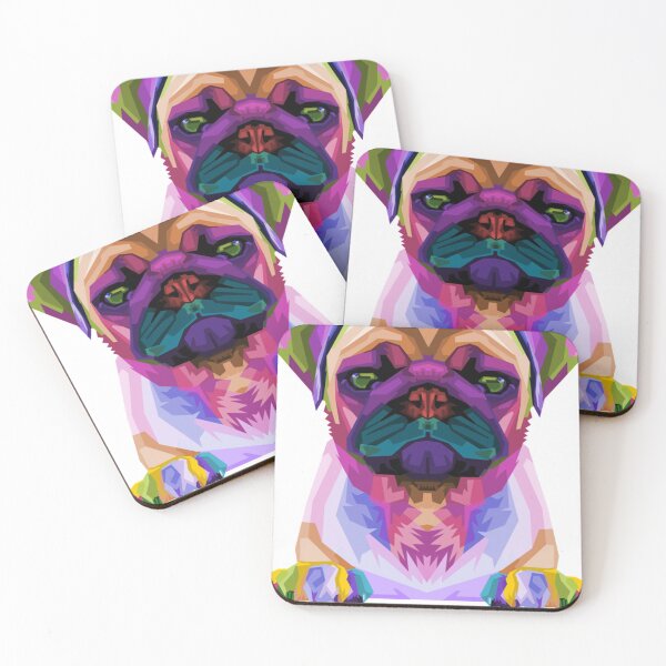 Item preview, Pug Pop Art Colorful Portrait Carlino for Dog Lovers Pullover Hoodie designed and sold by kimngw.