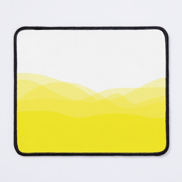 Item preview, Bright yellow waves / landscape wall art poster designed and sold by knappidesign.