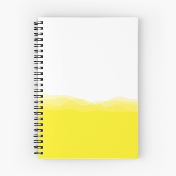 Item preview, Bright yellow waves / landscape wall art poster designed and sold by knappidesign.