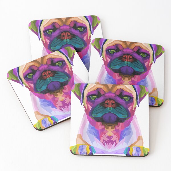 Item preview, Pug Pop Art Colorful Portrait Carlino for Dog Lovers designed and sold by kimngw.