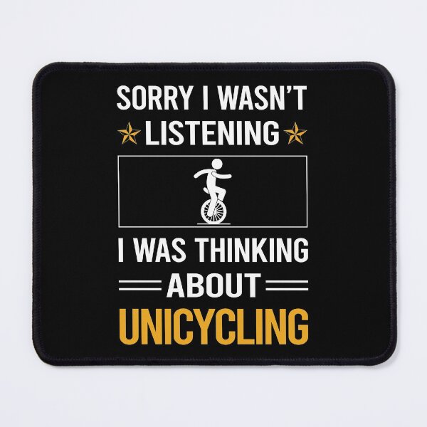 Item preview, Funny Listening Unicycling Unicycle Unicyclist designed and sold by jiggleterrified.