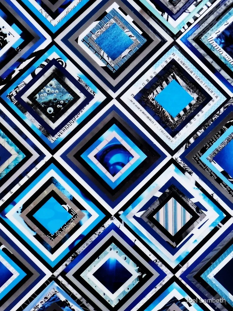 Thumbnail 4 of 4, iPhone Case, Test Pattern (Blue) designed and sold by Joel Lambeth.