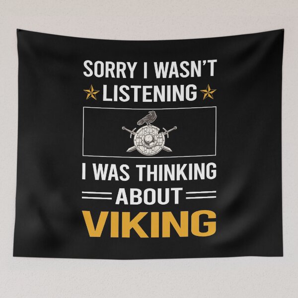 Item preview, Funny Listening Viking designed and sold by jiggleterrified.
