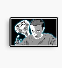 Stranger Things ET sci fi movie art Canvas Print