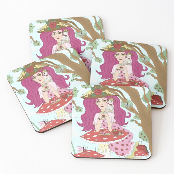Item preview, Mushroom Tea Party Witch designed and sold by drawwithren.