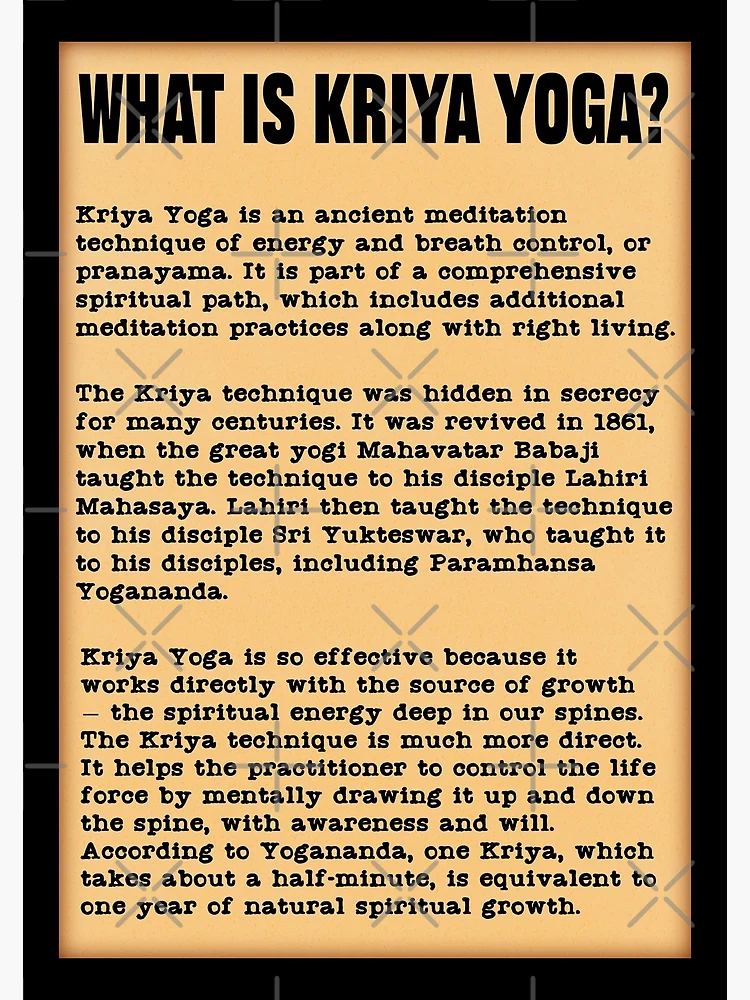 Kriya Yoga