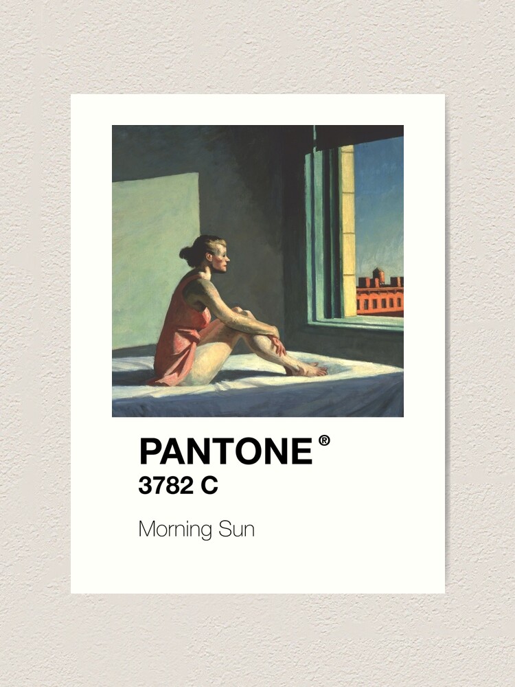 "Edward hopper morning sun pantone" Art Print for Sale by