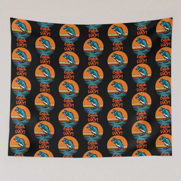 Item preview, Catch of the day!-fishing. designed and sold by DesignedBySnip.