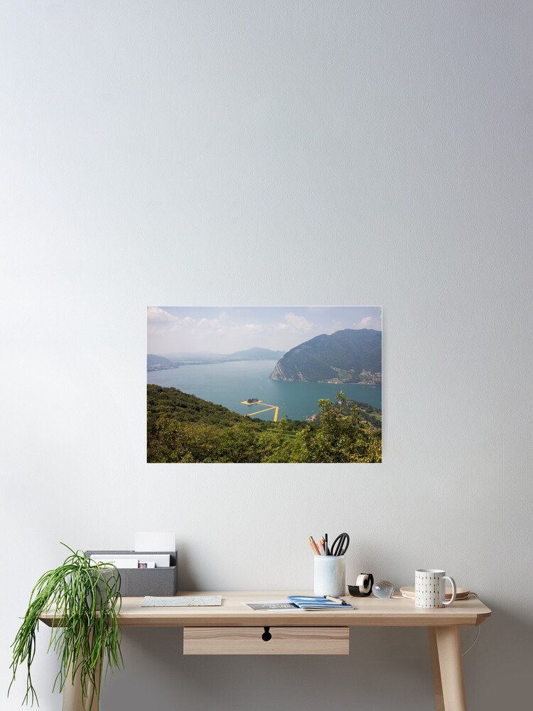 Floating Piers Poster By Sinastraub Redbubble