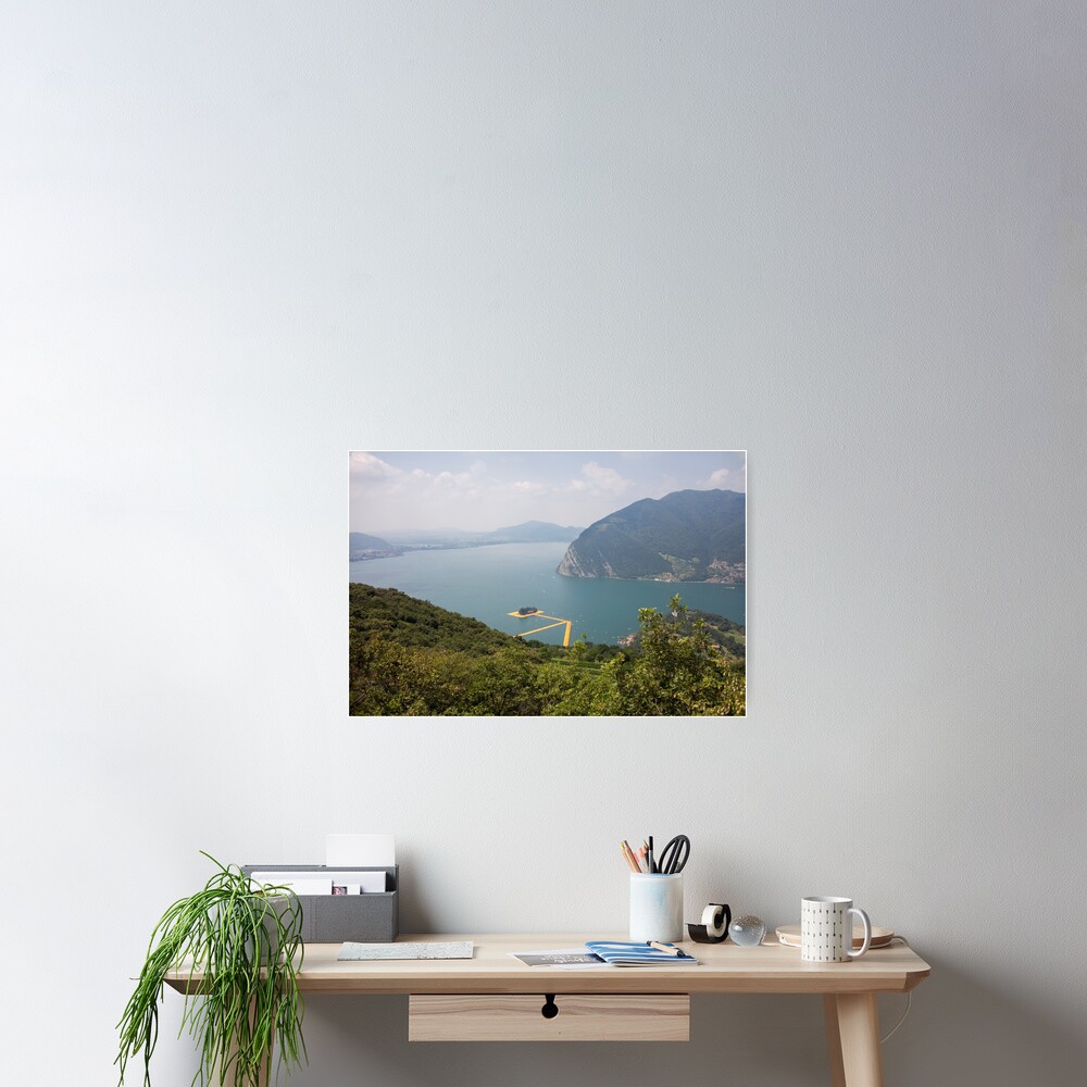 Floating Piers Poster By Sinastraub Redbubble