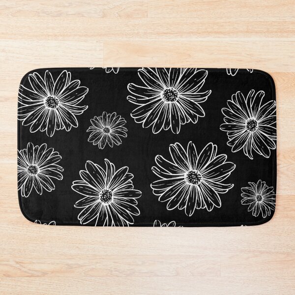 Item preview, Dainty Black and White Florals designed and sold by PeachyLitchi.