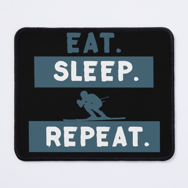 Item preview, Eat sleep ski repeat designed and sold by joliartmedia.