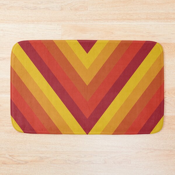 Item preview, Seventies stripes - sharps point red pattern designed and sold by knappidesign.