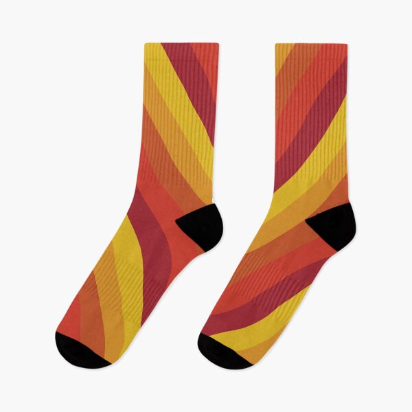 Item preview, Seventies stripes - sharps point red pattern designed and sold by knappidesign.