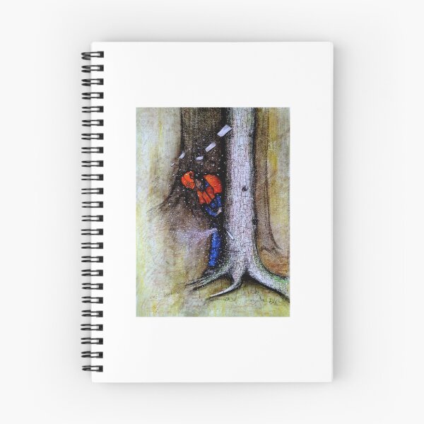 Item preview, Arborist tree surgeon using chainsaw designed and sold by Gordon Lavender.
