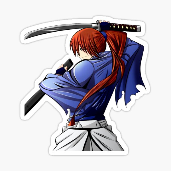 Himura kenshin - Kenshin manga Sticker by ArtSellerWorker