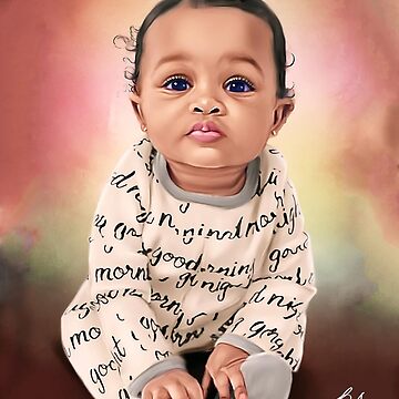 Artwork thumbnail, Beautiful Black Baby #3 by wayneflint