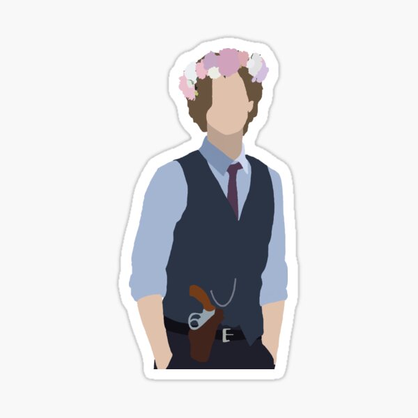 Artikel-Vorschau von Dr. Spencer Reid Silhouette - Blumenkrone, designt und verkauft von katharinerose.