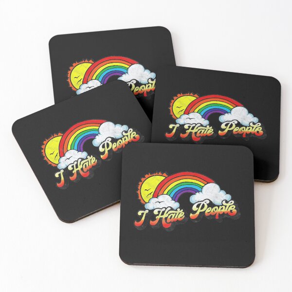 Item preview, I Hate People Funny Antisocial Distressed Vintage Rainbow designed and sold by anthonymark14.