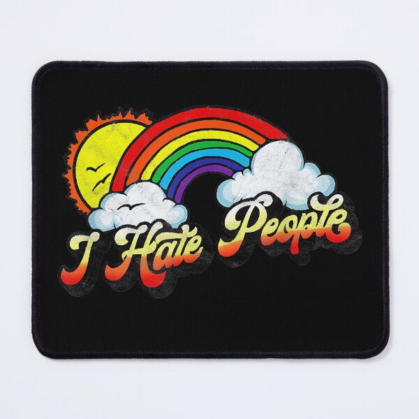 Item preview, I Hate People Funny Antisocial Distressed Vintage Rainbow designed and sold by anthonymark14.