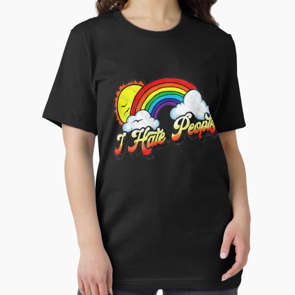 Item preview, I Hate People Funny Antisocial Distressed Vintage Rainbow designed and sold by anthonymark14.