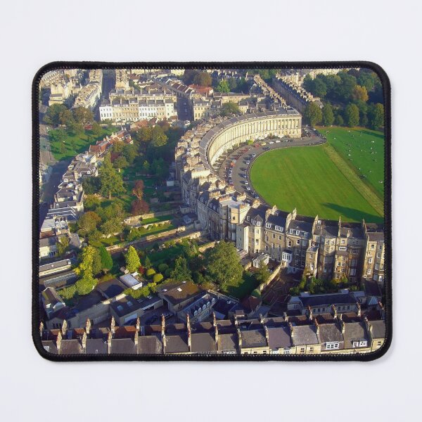 Item preview, Royal Crescent - Aerial Image of Bath, Somerset, UK designed and sold by FOLK ART FUSION.