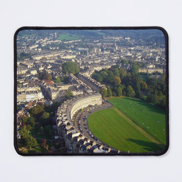 Item preview, Royal Crescent - Aerial Image of Bath, Somerset, UK designed and sold by FOLK ART FUSION.