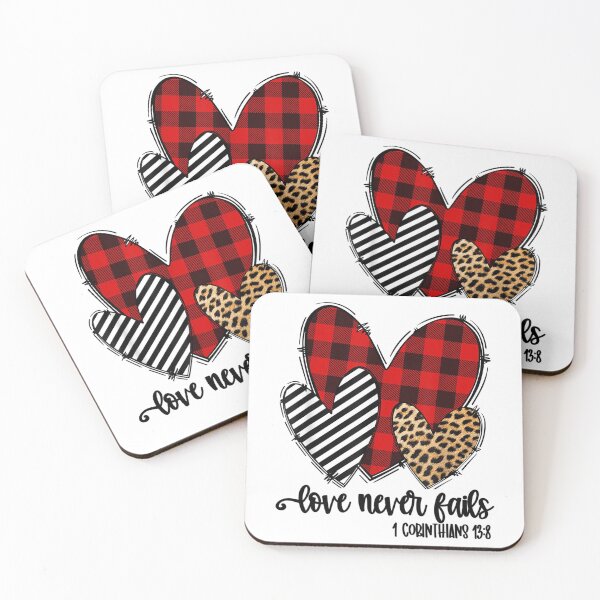 Item preview, Leopard & Plaid Print Heart Valentine Gifts Love Never Fails designed and sold by lytainhan89.