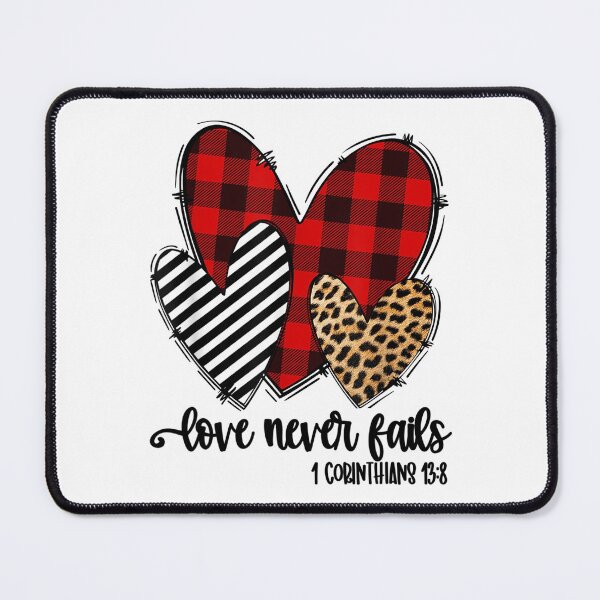 Item preview, Leopard & Plaid Print Heart Valentine Gifts Love Never Fails designed and sold by lytainhan89.