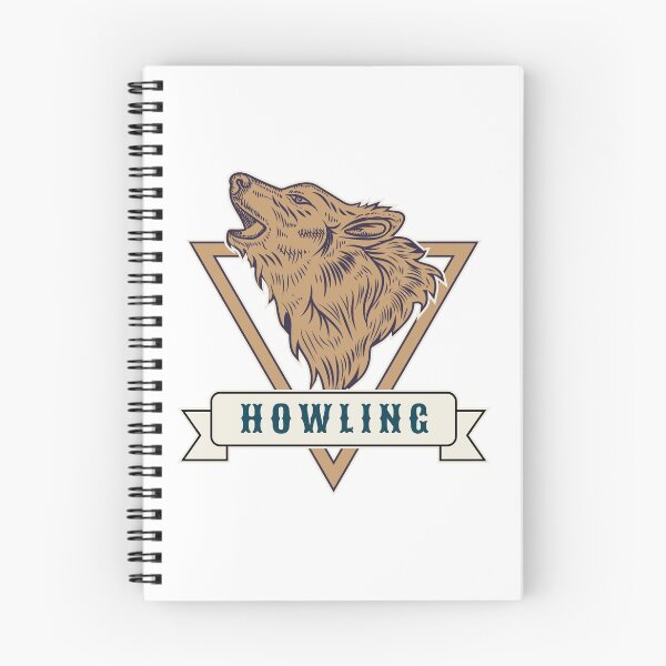 Artikelvorschau, heulender Wolf entworfen und verkauft von Starlordstore.