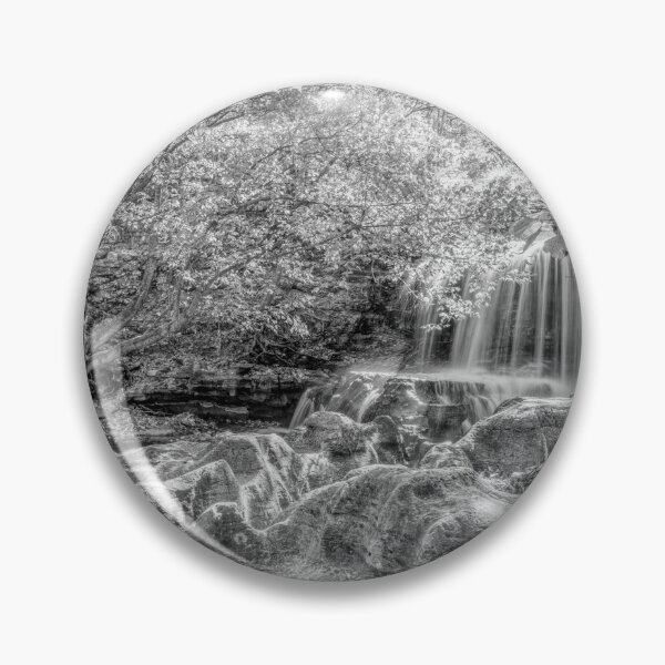 Item preview, Rustic Tanyard Creek Waterfall Grayscale designed and sold by mljdwhite.