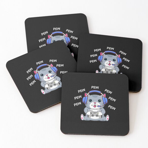 Item preview, Pew Pew Pew Funny Cat Video Games  | Cat Lover | Video Games Lovers designed and sold by simplife-art.