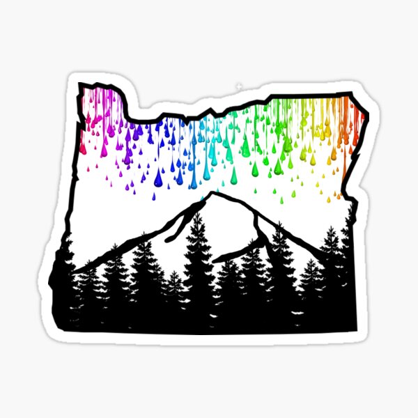 Rainy oregon Sticker