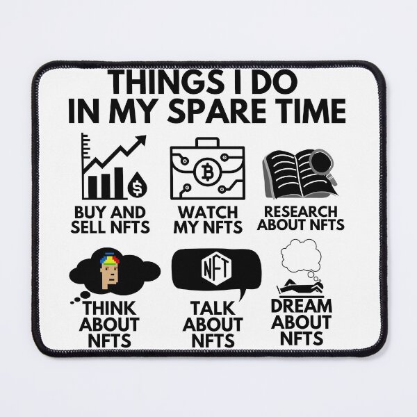Item preview, Funny NFT Cryptocurrency Shirt - Things I Do In My Spare Time NFTs designed and sold by nft-millionaire.