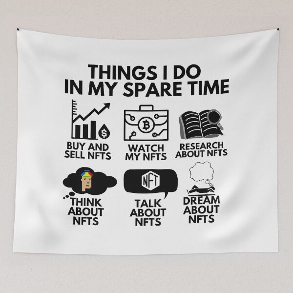 Item preview, Funny NFT Cryptocurrency Shirt - Things I Do In My Spare Time NFTs designed and sold by nft-millionaire.