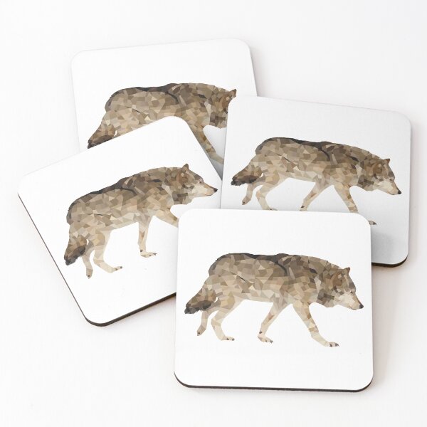 Item preview, wolf-polygonal animals designed and sold by Hartics.