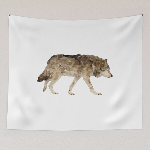 Item preview, wolf-polygonal animals designed and sold by Hartics.