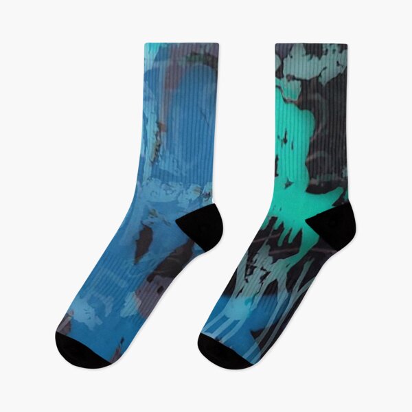 Item preview, Melting Graffiti Two Toned Green Blue Street Art designed and sold by Alisonhgross18.