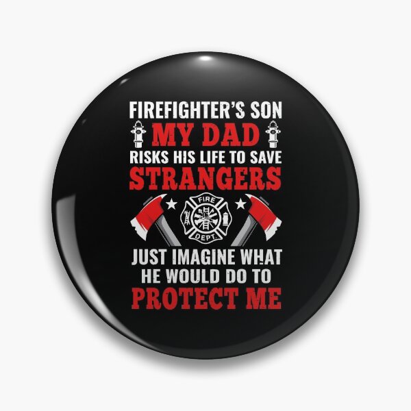 Item preview, Firefighter's Son My Dad Risks His Life To Save Strangers Protect Me designed and sold by verdecuddly.