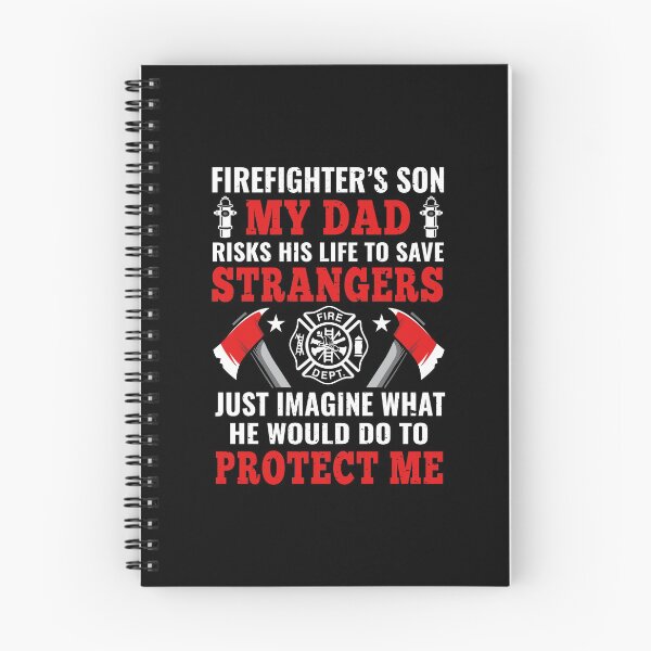 Item preview, Firefighter's Son My Dad Risks His Life To Save Strangers Protect Me designed and sold by verdecuddly.