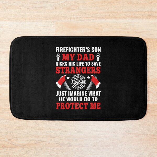 Item preview, Firefighter's Son My Dad Risks His Life To Save Strangers Protect Me designed and sold by verdecuddly.
