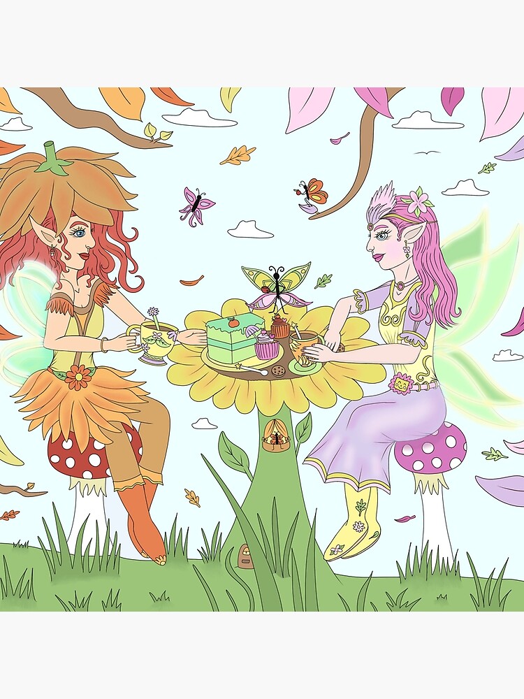 Fairy With Butterflies  Art Board Print for Sale by drawwithren