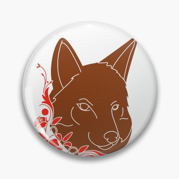 Item preview, Kind wolf with flowers designed and sold by Starlordstore.
