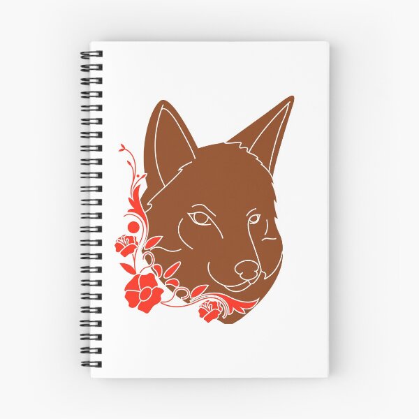 Item preview, Kind wolf with flowers designed and sold by Starlordstore.