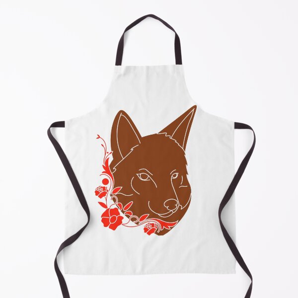 Item preview, Kind wolf with flowers designed and sold by Starlordstore.