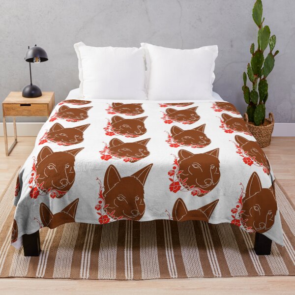 Item preview, Kind wolf with flowers designed and sold by Starlordstore.